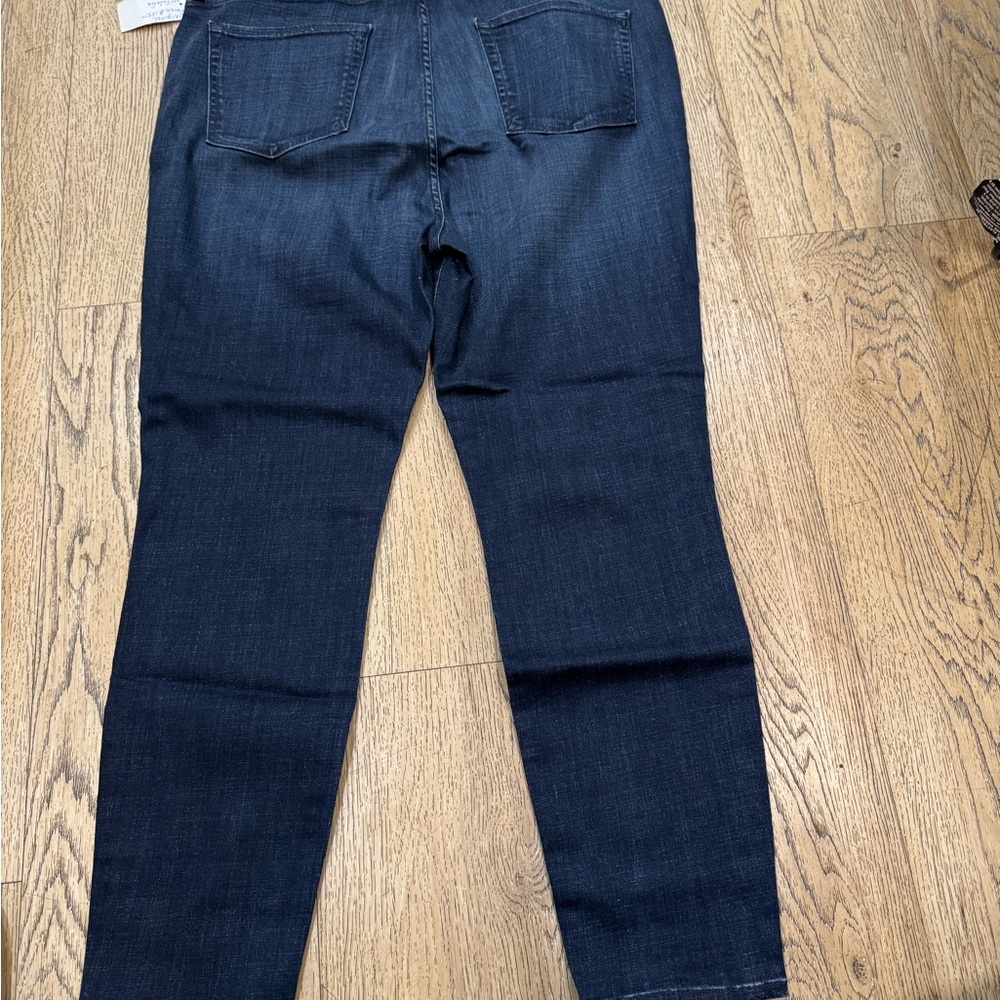 Good American Blue Denim Waist Crop